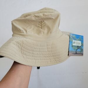 Coolibar NWT Women's Tan Bucket Sun Hat UPF 50+ With Adjustable Strap